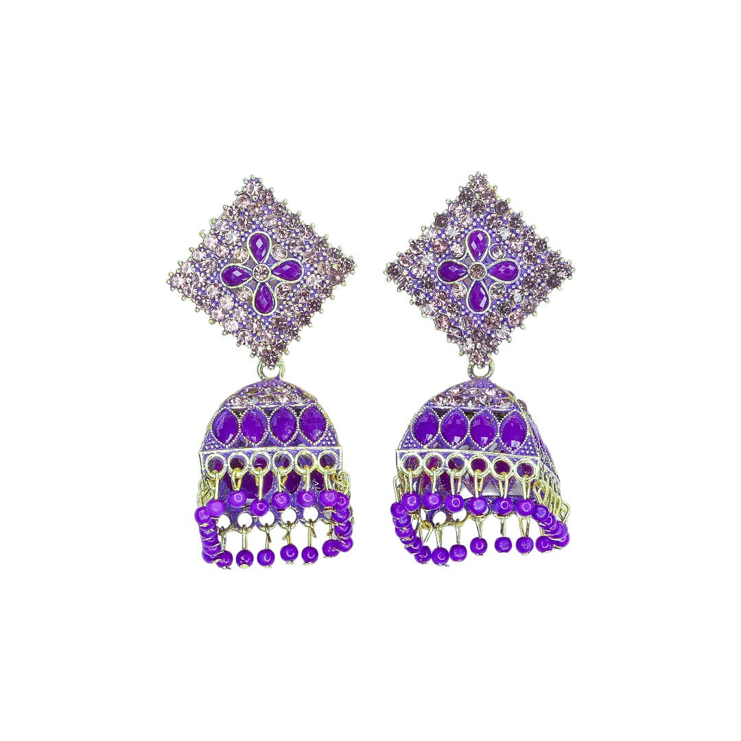 Purple Pearl Jhumki
