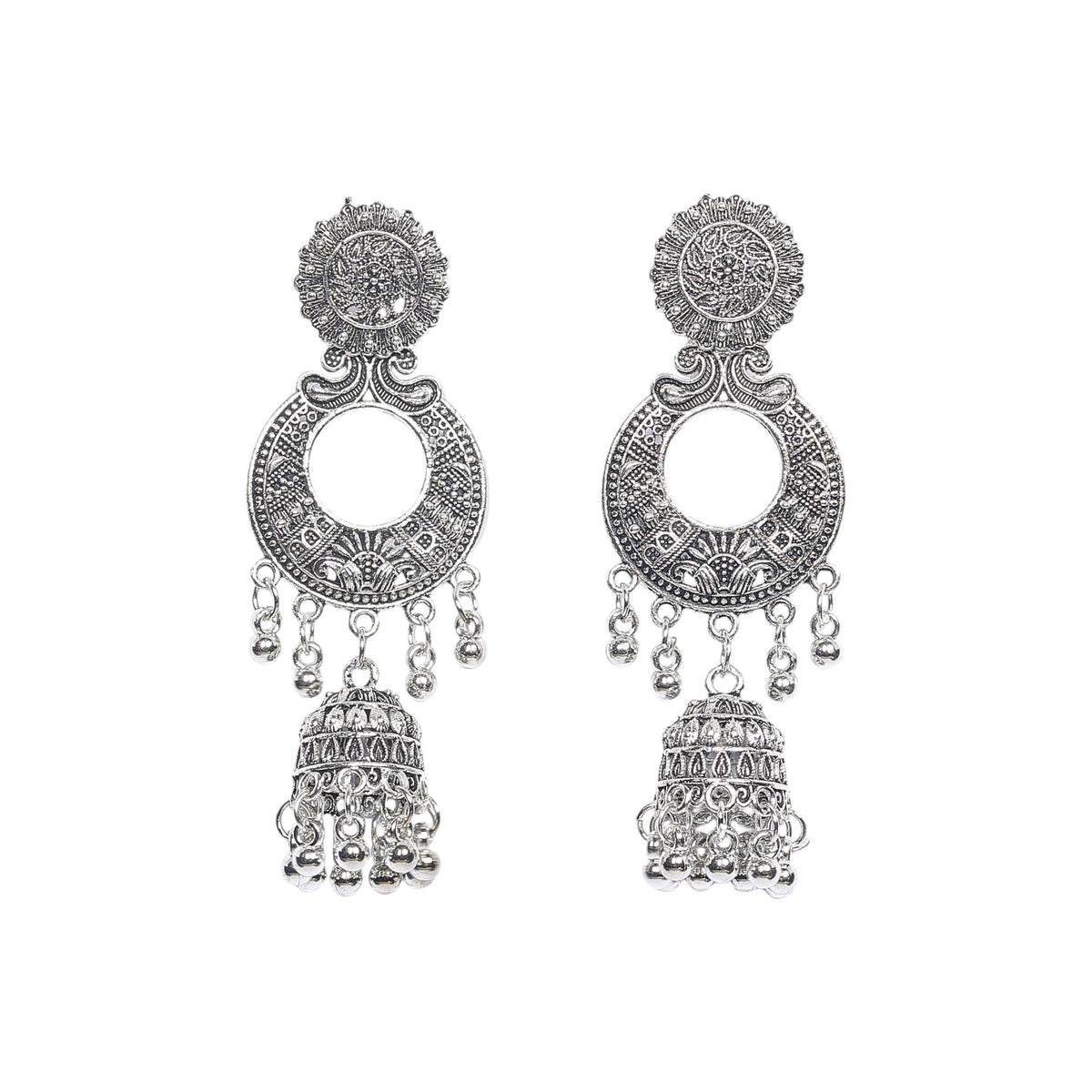 Silver 2 Piece Long Jhumki