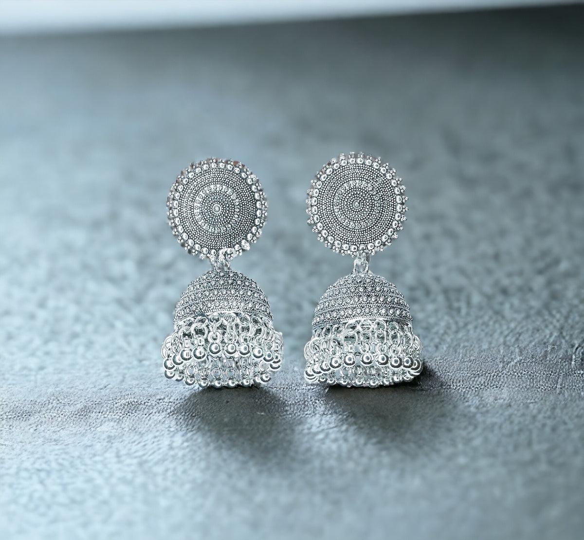 Silver Moon Jhumki