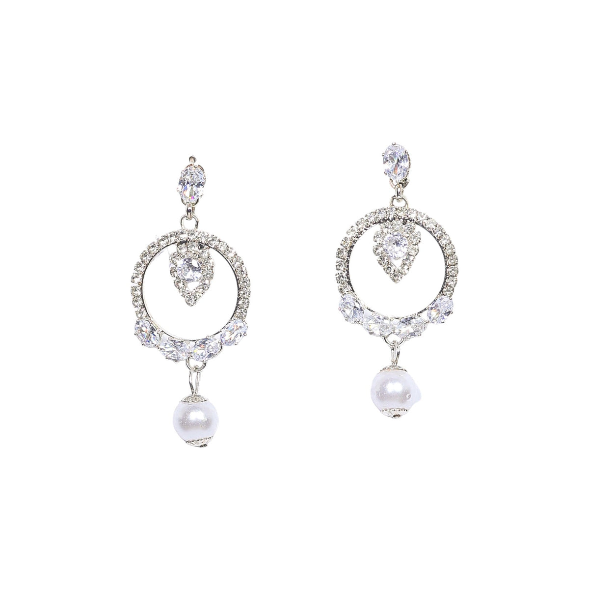 Diamond Jhumki Silver