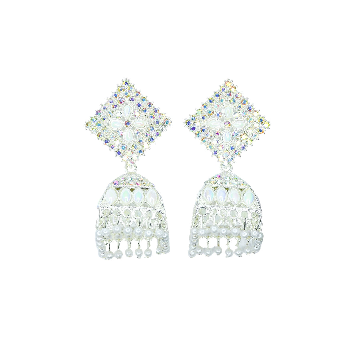 White Pearl Jhumki