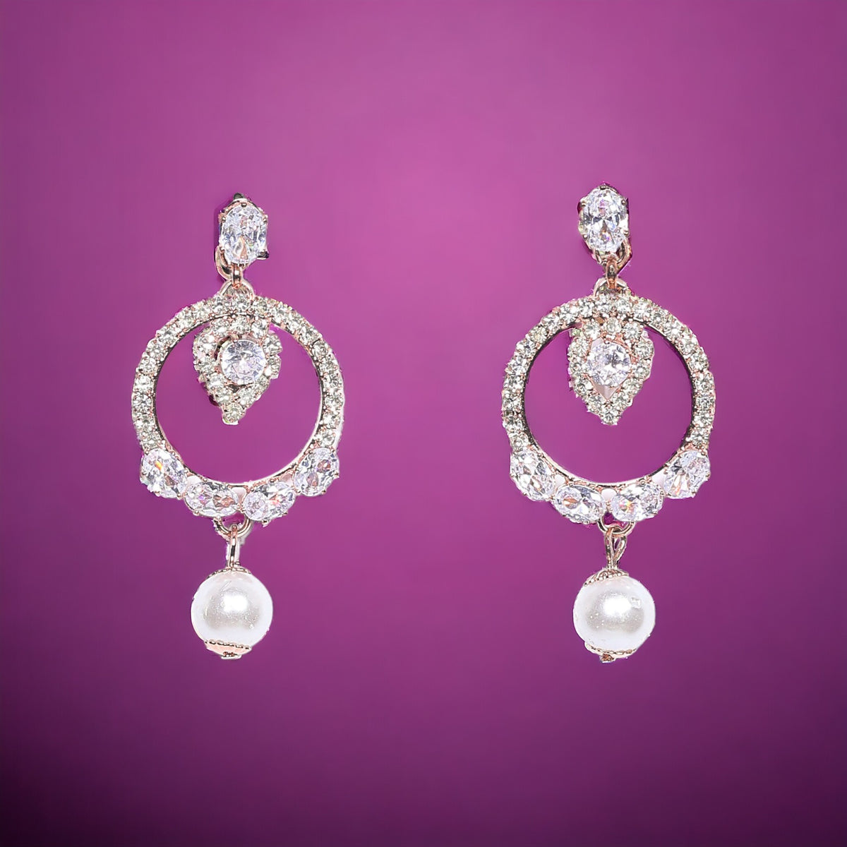 Diamond Jhumki Gold