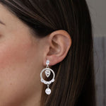 Diamond Jhumki Silver